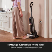 Load image into Gallery viewer, EUREKA RapidWash NEW730 Aspirateur Laveur sans Fil Aspiration 21600 Pa, Lavage Eau Chaude 85 °C, Séchage 5 Minutes Air Chaud, Anti Emmêlement 2,0, Conception à Plat, Autonomie 40 Mins Ininterrompue