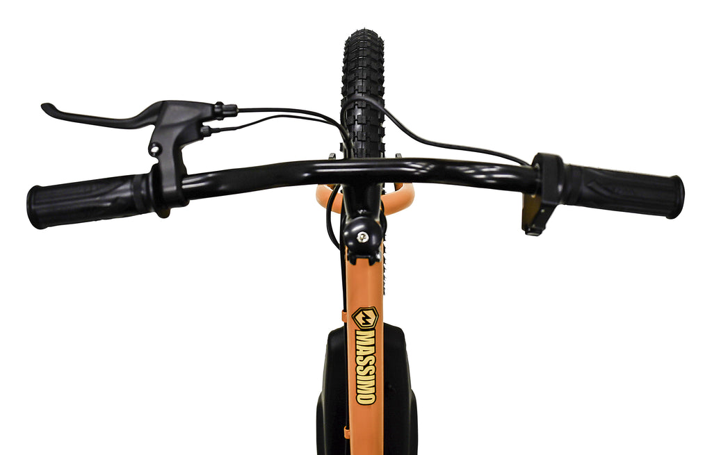 Massimo E13 24V Electric Balance Bike Bicycle | Seat Height 18in - 22in Battery Powered Ages 5 & up (Yellow)
