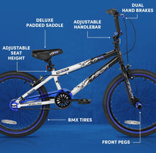 Load image into Gallery viewer, Kent Bicycles 20" Boy'S Ambush BMX Child Bike, Black/Blue
