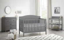 Load image into Gallery viewer, Oxford Baby North Bay 4 - in - 1 Convertible Crib, Snow White, GREENGUARD Gold Certified, Wooden Crib