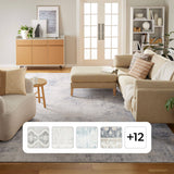 Member's Mark Everwash Washable Area Rug, Soft Grey