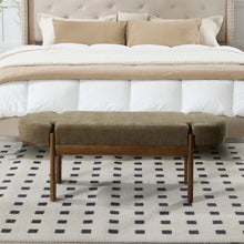 Load image into Gallery viewer, Dayalane 51" Modern Upholstered Bedroom Bench, Linen End of Bed Bench with Wooden Legs for Living Room, Entryway, Hallway Footrest, Beige